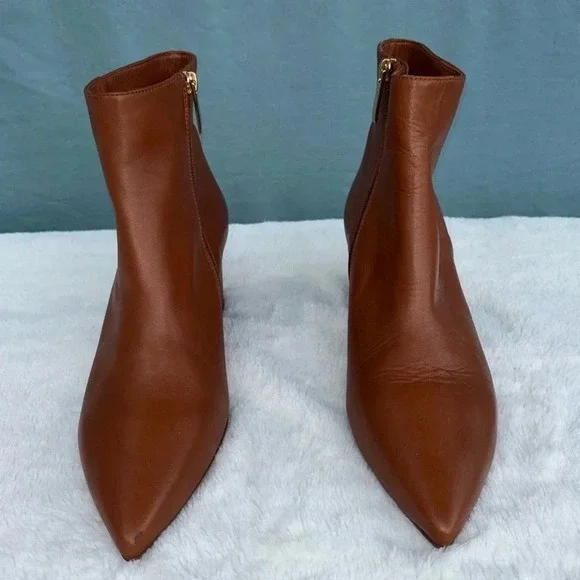 L'Agence EUC Women Jeannie II Pointed Toe Brown Leather boots size EU 42 - Picture 2 of 9
